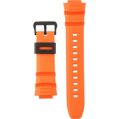Horlogeband Casio 10526077.MCW 100H 4AV Kunststof Plastic Oranje 16mm