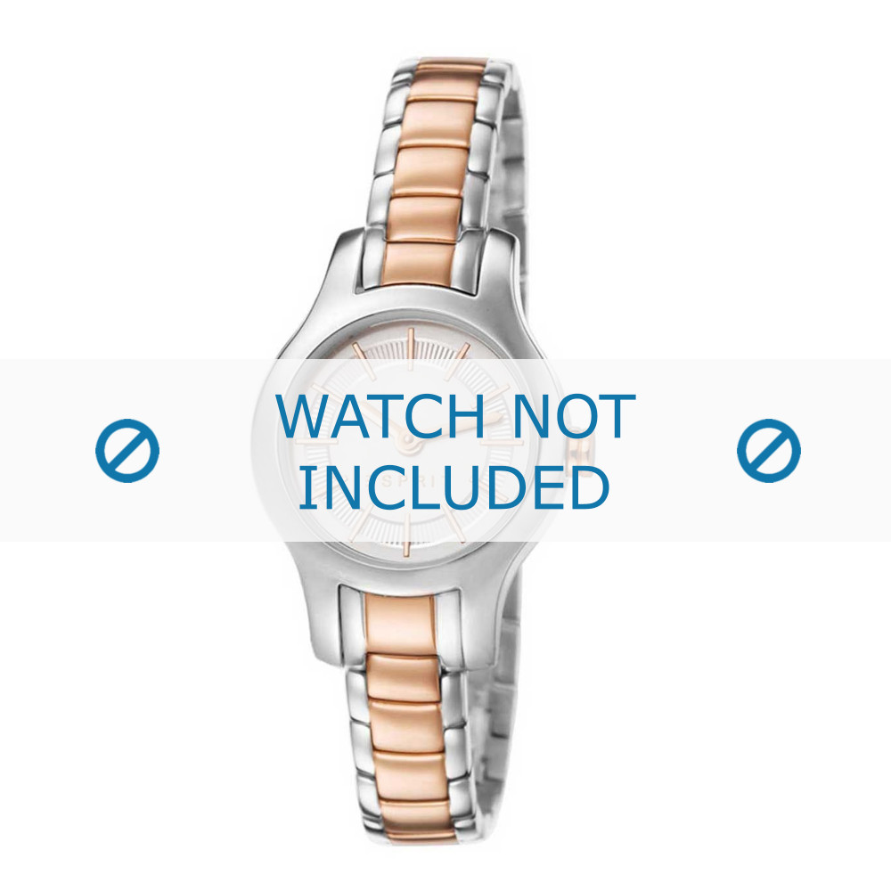 Esprit horlogeband ES107082-003 Staal Bi-Color - Bestel nu bij World Watch Straps!