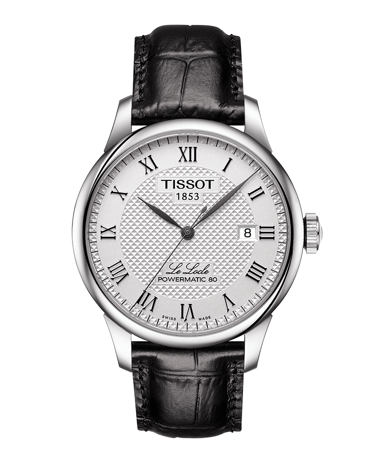 Horlogeband Tissot T006.407.16.033.00 T610014581 Leder Zwart 19mm