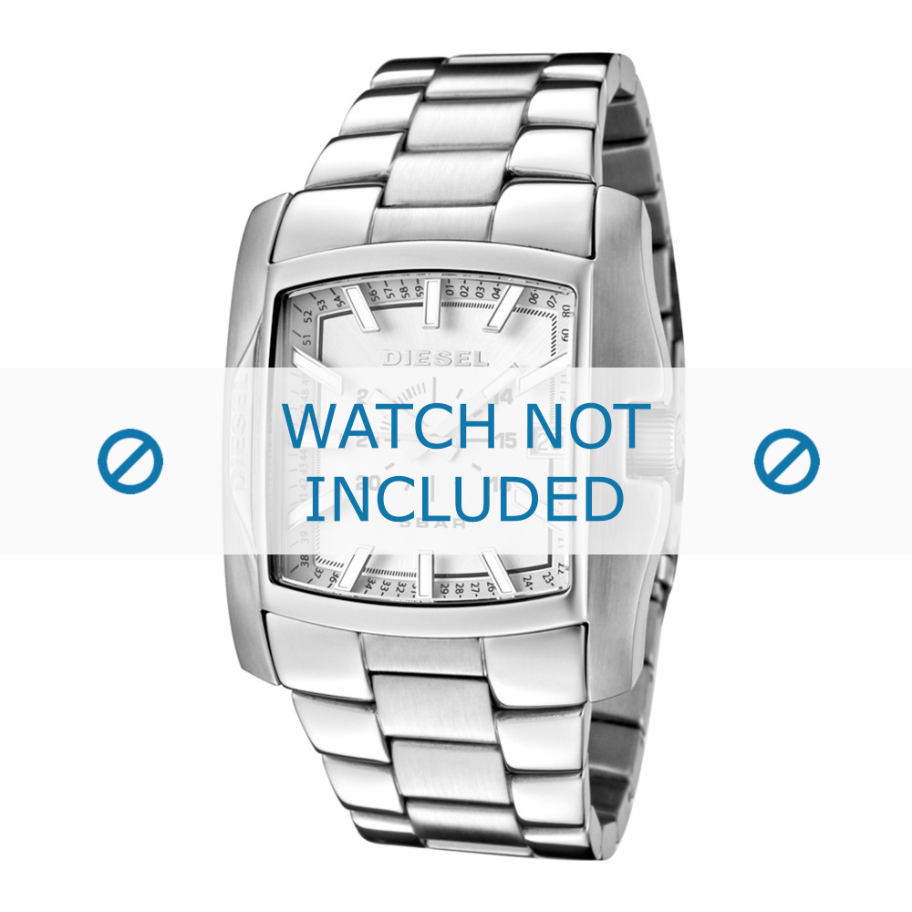 pleegouders Kreet kaart Diesel horlogeband DZ1379 Roestvrij staal (RVS) Zilver - Bestel nu bij  World of Watch Straps!