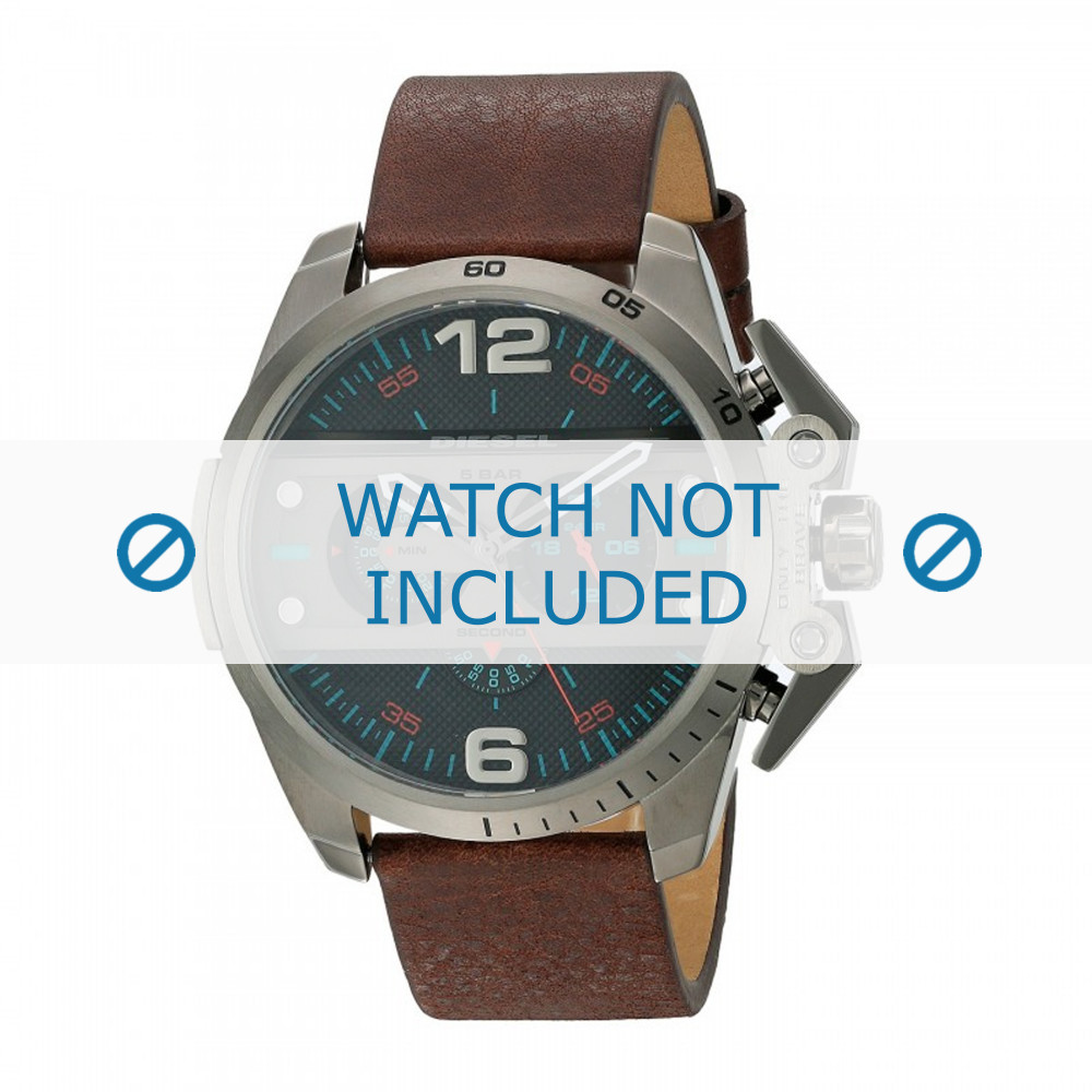 Empirisch passend Wijzerplaat Horlogeband Diesel DZ4387 Leder 24mm