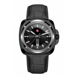 Horlogeband Rado 01.764.0171.3.115 / R070905710 Leder Zwart 27mm
