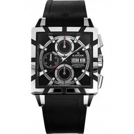 Horlogeband Edox 348349-01105 / 222193 Rubber Zwart 27mm