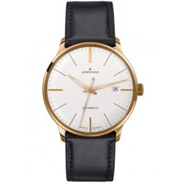 Horlogeband Junghans 42050-6249 / 027/7312 Leder Zwart 20mm