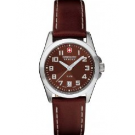 Horlogeband Swiss Military Hanowa 06-6030.04.005.05 / 6-6030 Leder Bruin 15mm