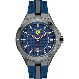 Ferrari horlogeband SF103.7 / 0830081 / SF689300057 / Scuderia Rubber Blauw 22mm