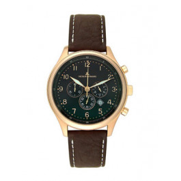Horlogeband Jacques Lemans 1-1120F Leder Bruin 22mm
