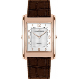 Jacques Lemans horlogeband 1-1533 Leder Bruin 22mm + bruin stiksel