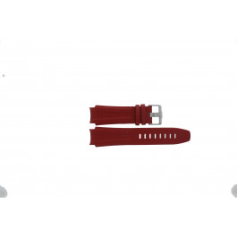 Horlogeband Jacques Lemans 1-1584L Leder Rood 20mm