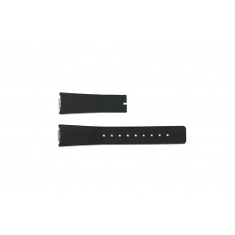 Horlogeband Jacob Jensen 100 serie / 100-12148 Rubber Zwart 23mm