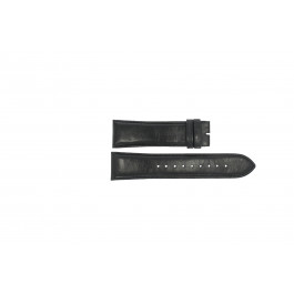 Esprit horlogeband ES100981-40 Leder Zwart 24mm + zwart stiksel