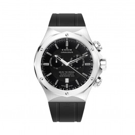 Edox horlogeband 10107-RUB Rubber Zwart