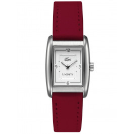 Lacoste horlogeband 2000639 / LC-49-3-14-2242 Leder Rood 16mm + rood stiksel