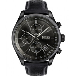 Horlogeband Hugo Boss 2762 / 1513474 / HB-297-1-34-2954 / HB-297-1-34-3047 Leder Zwart 22mm