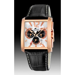 Horlogeband Lotus 15540 / 15540-1 / 15540-3 Leder Zwart 29mm