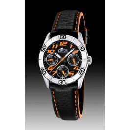 Horlogeband Lotus 15651-5 Leder Zwart 18mm