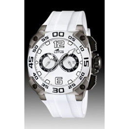 Horlogeband Lotus 15791-1 Rubber Wit 22mm