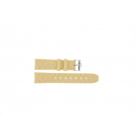 Horlogeband Jacques Lemans 1-1586 ROME Rubber Beige 22mm