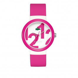 Lacoste horlogeband 2020010 / LC-46-4-29-2296 Rubber Roze 14mm