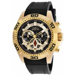 Horlogeband Invicta 21738.01 Rubber Zwart