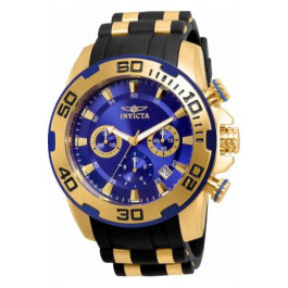 Horlogeband Invicta 22312 / 22313 / 22308 Rubber Zwart 26mm