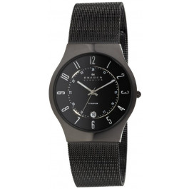 Skagen horlogeband 233XLTBR Staal Zwart