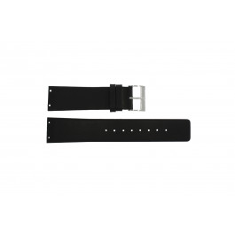 Horlogeband Skagen 233XXLSLB / SKW6105 Leder Zwart 23mm