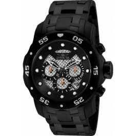 Horlogeband Invicta 25334.01 Staal Zwart 19mm