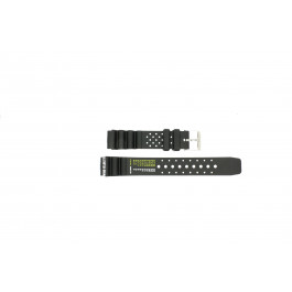 Horlogeband Universeel 285.S Rubber Zwart 18mm