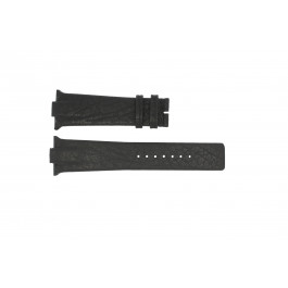 Horlogeband Boccia 3519-02 / 3519-03 Leder Zwart 28mm