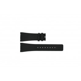 Horlogeband Boccia 3541-02 Leder Zwart 27mm