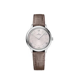 Horlogeband Omega 032Z016927 / 43413306052001 / De Ville Krokodillenleer Taupe 14mm