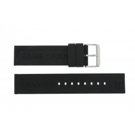 Horlogeband Hugo Boss 659302252 / HB-116-1-29-2267 / 1512543 Rubber Zwart 22mm