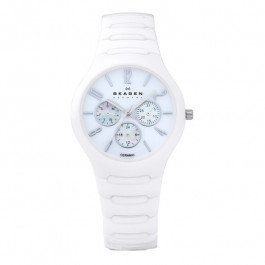 Horlogeband Skagen 817SXWC1 Keramiek Wit 11mm
