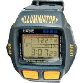 Horlogeband Casio 70630975 / CBX-600-1V Kunststof/Plastic Zwart 19mm