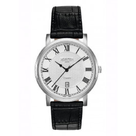 Horlogeband Roamer 709856-41-22-07 Leder Zwart 22mm