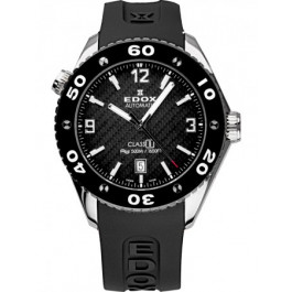 Horlogeband Edox 80061 Silicoon Zwart 20mm