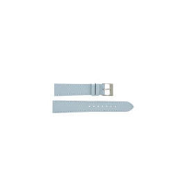 Horlogeband Universeel 804.05a.12 Leder Lichtblauw 12mm