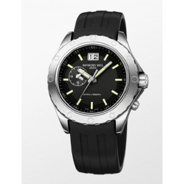 Horlogeband Raymond Weil SU2201-8200-18 / 8200-18 Rubber Zwart 22mm