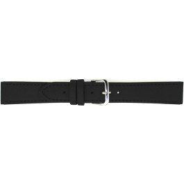 Horlogeband Universeel 823R.01.10 Leder Zwart 10mm