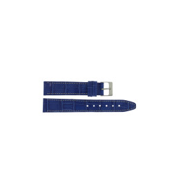 Horlogeband Universeel 850.16.18 Leder Blauw 18mm