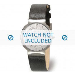 Horlogeband Boccia 3123-06 (BO3123-06-40ZW) Leder Zwart