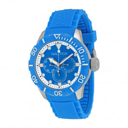 Horlogeband Nautica A13650G Silicoon Lichtblauw 22mm