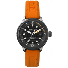 Horlogeband Nautica A16598G Rubber Oranje 22mm