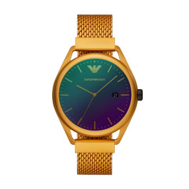 Horlogeband Armani AR11327 Aluminium Geel 20mm