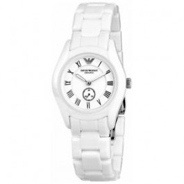 Horlogeband Armani AR1405 Keramiek Wit 18mm