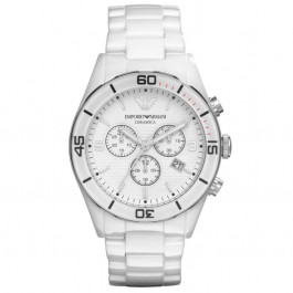 Horlogeband Armani AR1424 Keramiek Wit