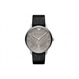 Horlogeband Armani AR1612 Leder Zwart 21mm