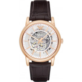 Horlogeband Armani AR1983 Leder Bruin 22mm