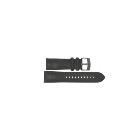 Horlogeband Armani AR2461 Leder Zwart 24mm